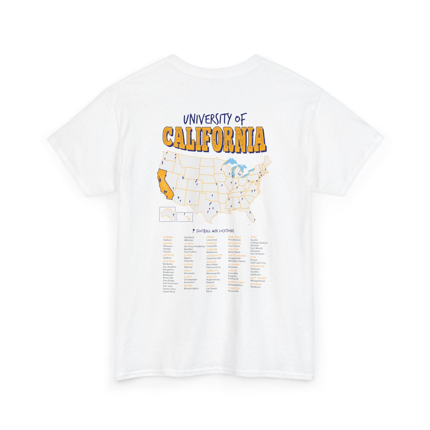 University of California (CAL) Football Wins T-Shirt