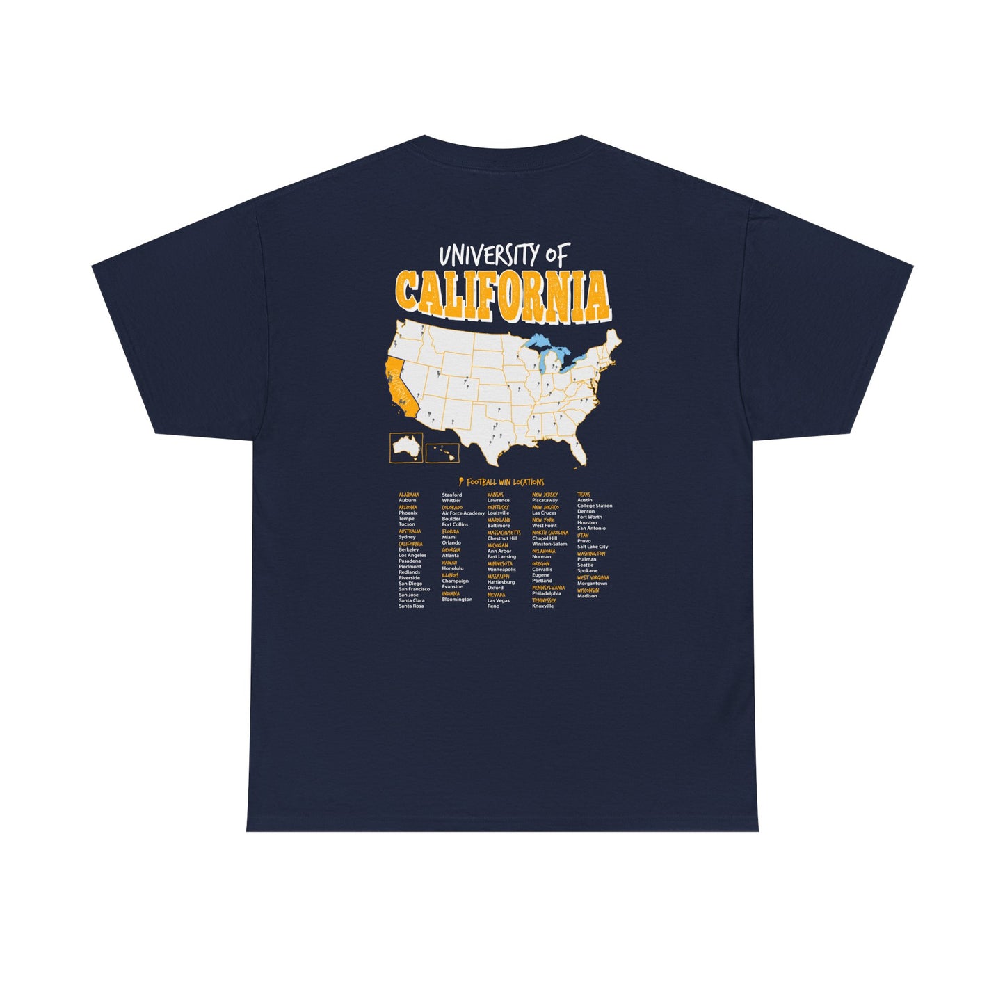University of California (CAL) Football Wins T-Shirt