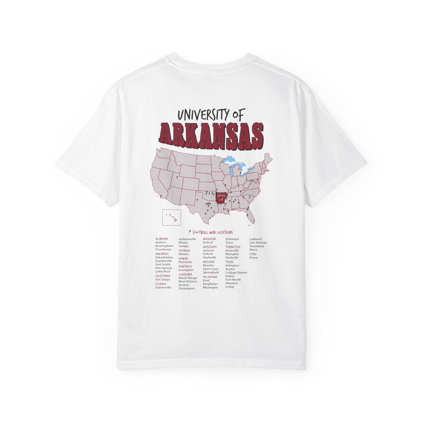 University of Arkansas Football Wins T-Shirt