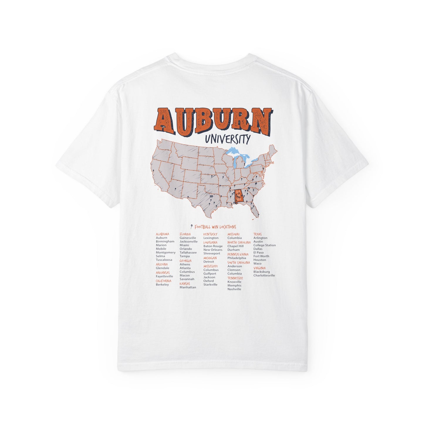Auburn University Football Wins T-Shirt
