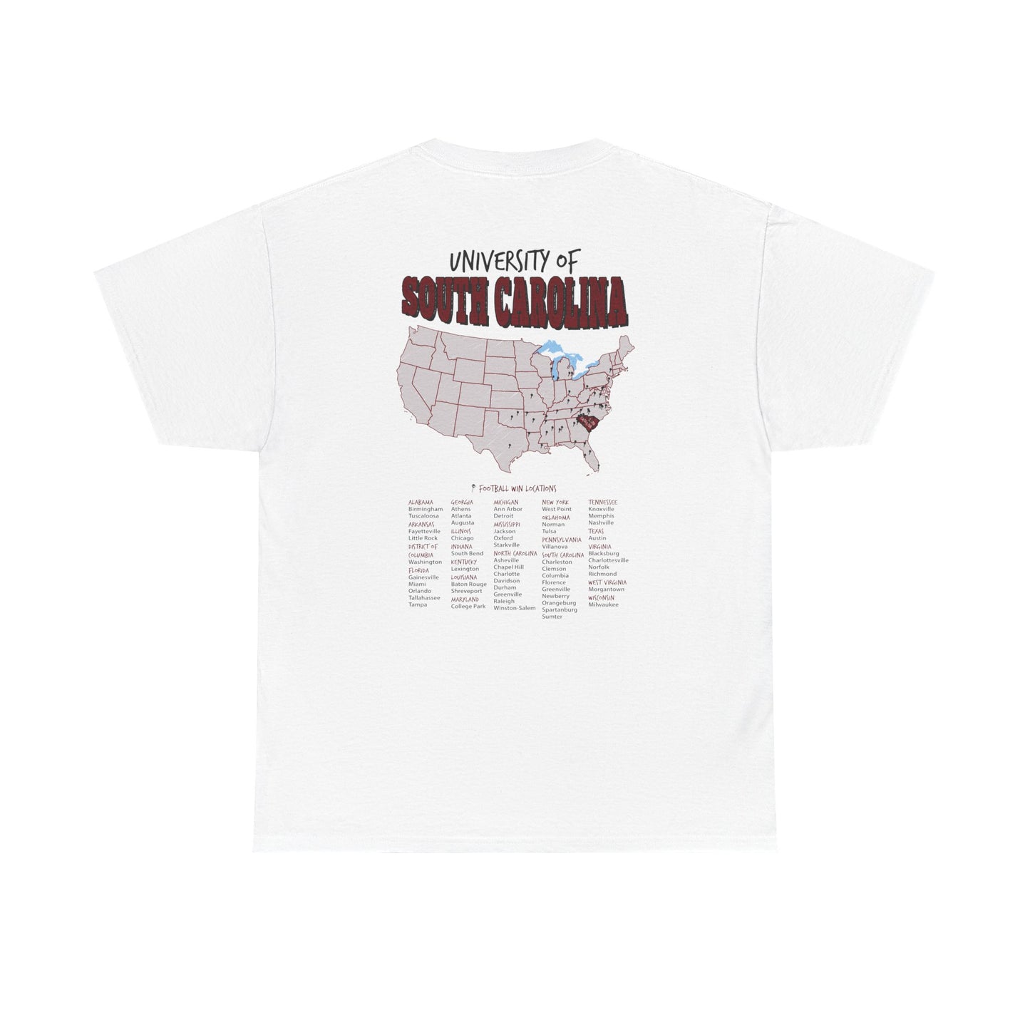 University of South Carolina Football Wins T-Shirt