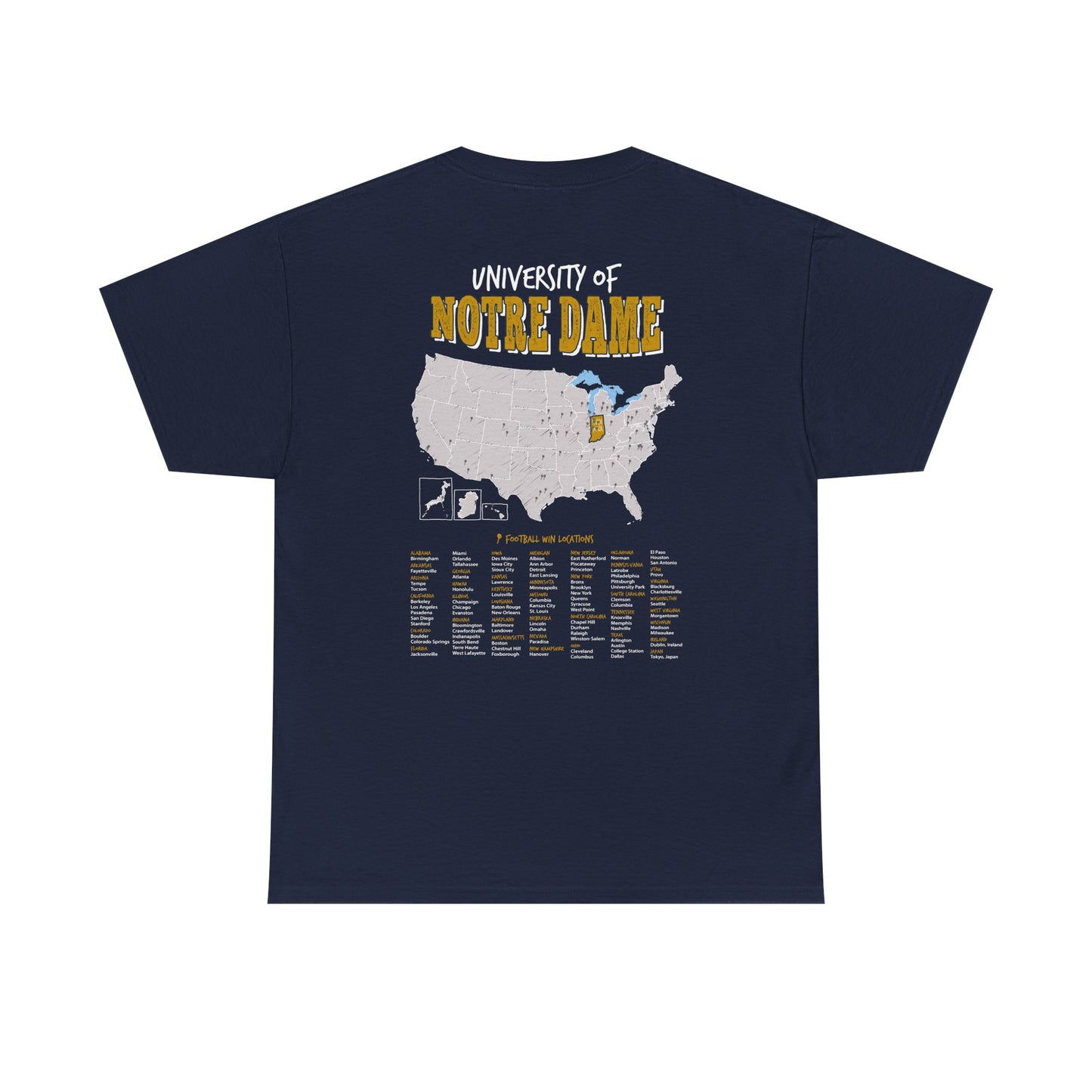 University of Notre Dame Football Wins T-Shirt