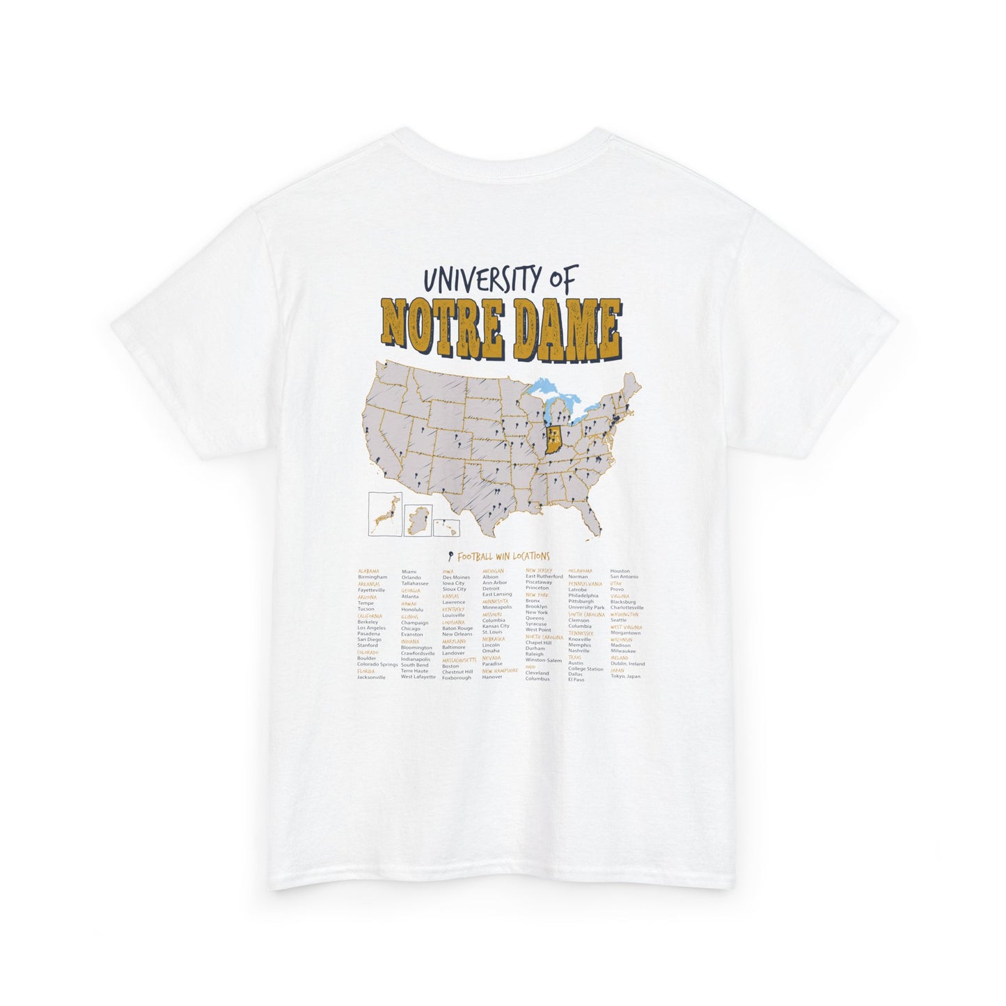 University of Notre Dame Football Wins T-Shirt